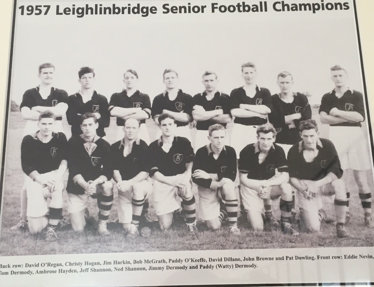 Archive slot: 1957 Footballers of Leighlinbridge