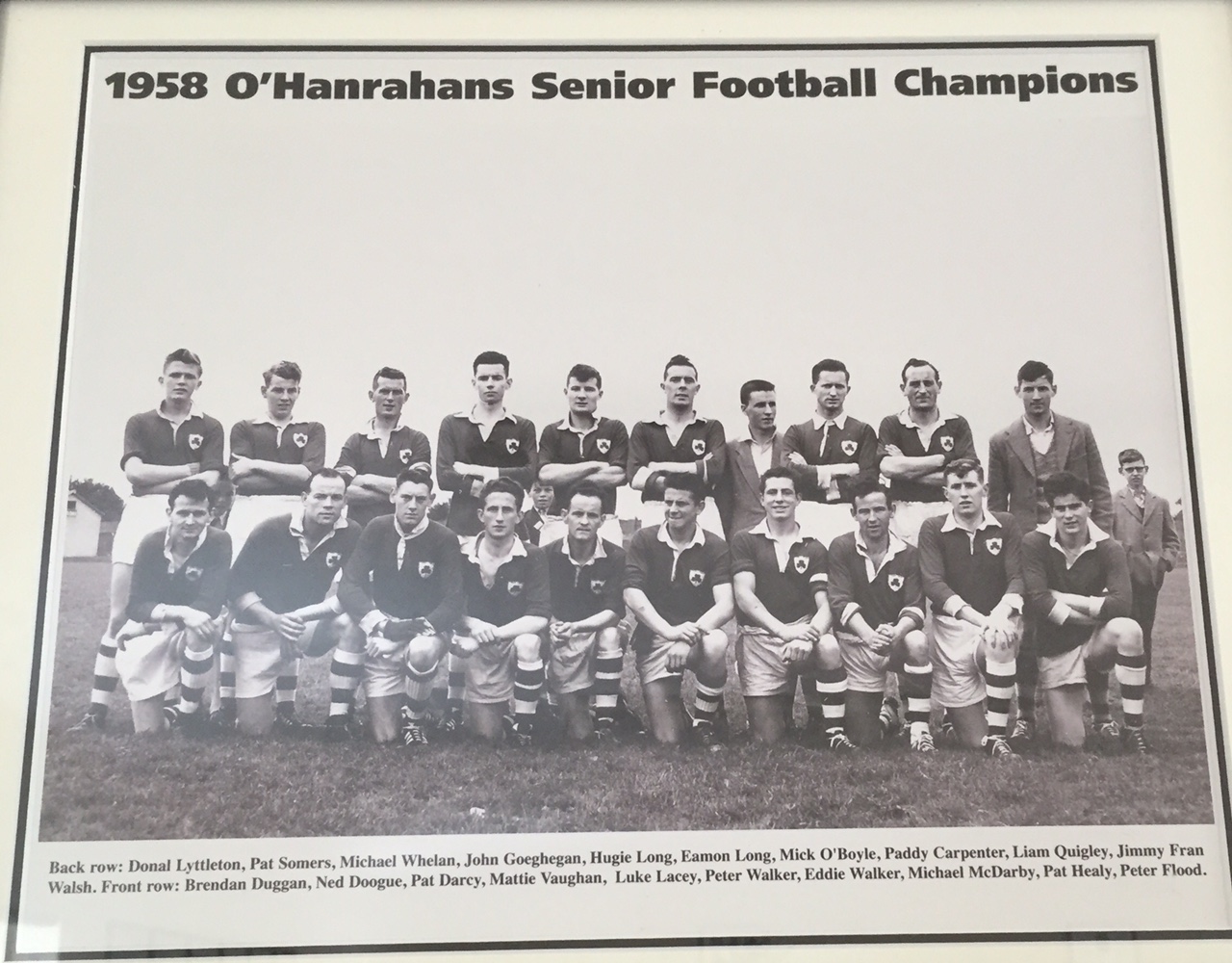 archive slot: 1958 football champs o’hanrahans