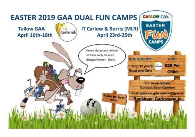 easter camps open for booking !