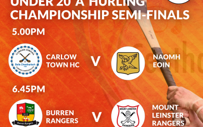 Stryve Under 20 ‘A’ Hurling semi-finals