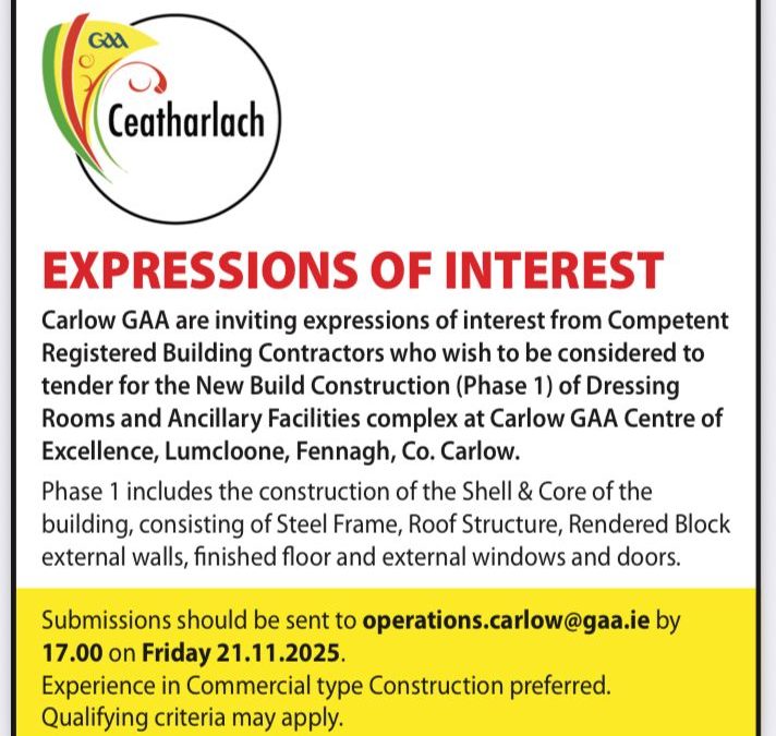 Carlow GAA, expressions of interest